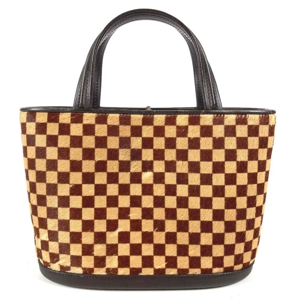 LOUIS VUITTON Brown Damier Leather Tote Bag - Picture 2 of 16